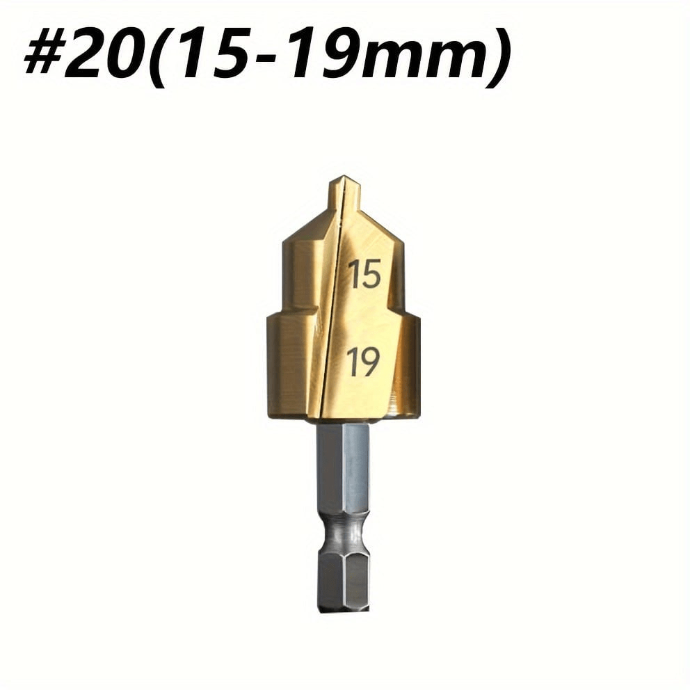 6-Sided Plastic Pipe Expansion Drill Bit, For Cutting Small Diameter Plastic Pipes Into Large Diameter. Plastic Pipe Fitting Tool, Home Decor Drill Bit