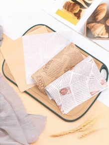 100pcs/400pcs Greaseproof Paper Liner Sandwich Wrapper, 4 Colors Waxed Paper, Kitchen Baking Paper Cake Box Liner Blotting Paper Checker Plate Liner Hamburger Sandwich Coated Paper For Barbecue Picnic, Holiday Back-To-School Season, Halloween, Christmas Party Fast Foods