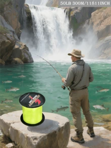 300米编织鱼线，4股，6-100磅，高强度，耐磨，适用于淡水和咸水钓鱼