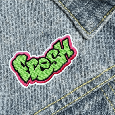 1990s Graffiti Hippie Punk Rock Cartoon Adventure Funny Cool Sewing Patch Embroidered Applique DIY Clothing Accessory Embroidery Sewing Iron-On Patch For Clothes, Pants, Jacket, Shoes, Bags