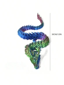 بيضة تنين مطبوعة 4D مع نموذج تنين متحرك داخلها، تمثال تنين مطبوع ثلاثي الأبعاد، متوفر بألوان متعددة (أحمر، أصفر، أزرق، أخضر، بنفسجي)، هدية مثالية لأعياد الميلاد والأعياد والعام الجديد