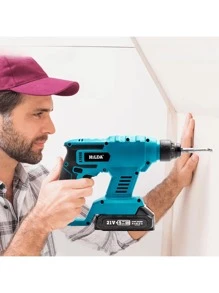 21V 充电式无刷无绳旋转锤钻电锤冲击钻膨胀螺丝混凝土钻孔墙壁，家庭使用的最佳选择