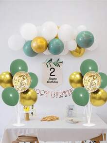 一套可重复使用的透明气球支架套装，含6个气球，适用于宝宝生日派对、主题派对、迎婴派对等庆祝活动和场合。 - 彩色 - 查看 7