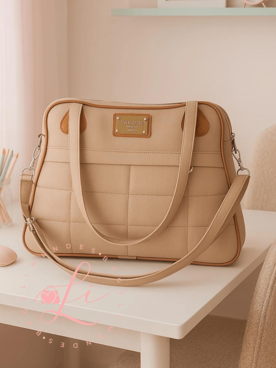 Women's Bag With Adjustable Shoulder Strap And Crossbody Large With Multiple Compartments - 米色 - 查看 1