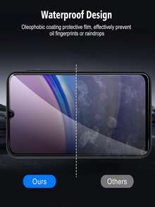 3 包隐私防窥视钢化玻璃屏幕保护膜，兼容三星 Galaxy/兼容小米/Redmi/兼容 17/Honor 9H 硬度、高清防窥清晰度、无气泡安装、光滑顺滑触感、防刮、无尘、防水、防指纹、防刮、外壳友好