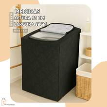 Electrolux Colormaq Consul Washing Machine Cover 12kg 13kg 14kg 15kg Size G - màu đen - Xem 2