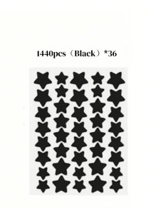 1120/840/560/280 Pcs Star Stickers, Back To School,Halloween & Christmas Decoration Stickers, Colorful Five-Pointed Star Stickers For Party, Holiday Photo Decoration, Face Decor Stickers (1 Sheet Per Color), For Decoration Only (Not For Makeup)2000/1400/160/80/40