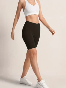 3-Pack Women's High-Waisted Workout Shorts - 5" Biker Shorts Design With Tummy Control & Side Pockets, Breathable & Quick-Dry For Yoga, Running & Gym - 3件 - 查看 7