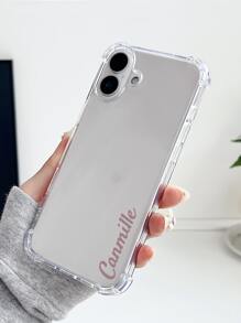 1 قطعة غطاء هاتف شفاف مقاوم للصدمات مخصص بتوقيع بسيط متوافق مع هواتف iPhone11/12/13/14/15/16/16pro/16plus/16promax/17/17pro/17promax/17air، Pixel 9A/S24/S25ultra/S25plus/S25edge، Moto G85، Infinix Hot 50 Pro+، مناسب كهدية يومية للأصدقاء، إكسسوارات هالوين 2025، أنيق، ملون، عتيق، جميل، متعاقد، مضحك، مخصص، فريد، مخصص، هدايا مثالية للرجال، هدايا مثالية للنساء، الحبيب، الحبيبة، العائلة، الأصدقاء، الأجداد، الزوجان، للذكرى السنوية، للأعياد الميلاد، أغطية الهواتف