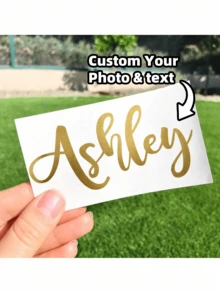 1-4 piezas Etiquetas/Pegatinas personalizadas con nombre, Calcomanías con nombre, Pegatinas personalizadas, Etiquetas con nombre, Pegatinas con fecha, Regalos DIY, Fuente manuscrita, Pegatinas de boda, Pegatinas de regalo. Pegatinas personalizables con nombre holográfico, Calendarios festivos - Multicolor - Ver 11