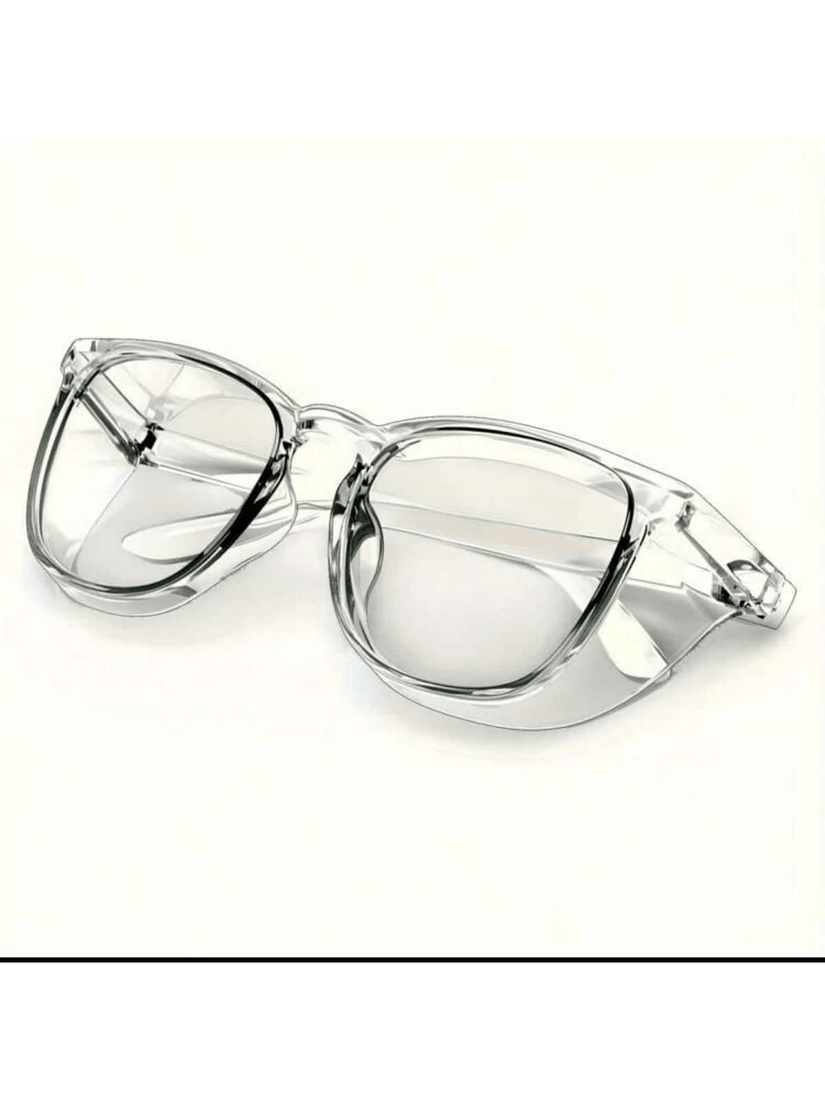 1 副时尚安全眼镜，透明防雾防刮防护眼镜，男女皆宜 - 無色 - 查看 1