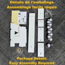 1 件 73 厘米/28.7 英寸 DIY 发光数字 KT 板，气球框架带冷白色 LED 灯，适用于派对、周年纪念、照相亭装饰（不含电池） - 白色 - 查看 7