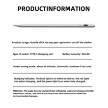 Pencil Compatible With Apple IPad With Palm Rejection Stylus Pen Compatible With IPad Air M2 Pro 13 Pro 12.9 10 Gen 7th 8th 9th 10.2 Compatible With IPad Pencil - Multicolor - View 11