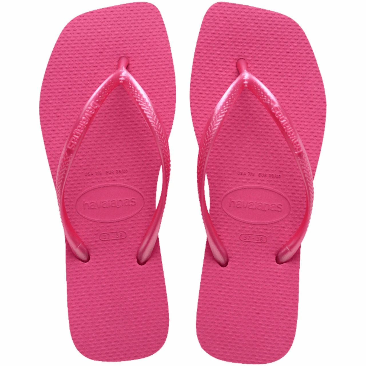 Havaianas Slim Square Logo Popup Modern Women's Flip Flops Original
