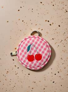 Cute & Versatile Minimalist Cherry Coin Purse, Fashion Small Item Storage Pouch, Card Holder, Key Holder, Earphone Case, Bag Charm