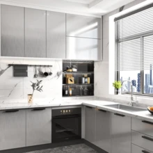 1 卷自粘壁纸采用金属材质制成，防油、防水、耐高温乙烯基墙贴，适用于厨房、橱柜、客厅桌面、家居装饰客厅和墙壁装饰、美学纸，装饰您的家居客厅装饰房间装饰墙纸 - 彩色 - 查看 4