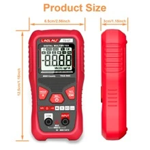 L.A.OL.A.U LAOLAU U6 U7 Digital Multimeter 6000 Counts Smart Voltmeter Voltage Tester Resistance Diode NCV Live Wire Measuring Tool