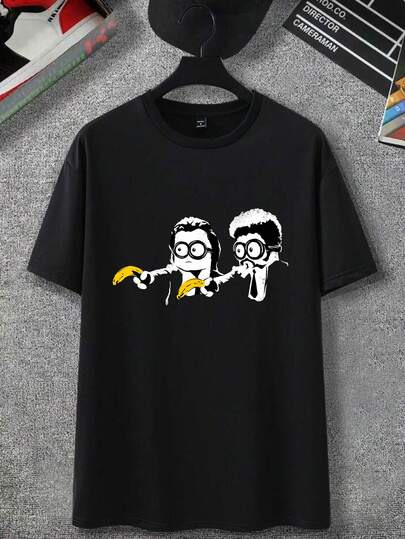 Camiseta Pulp Fiction Quentin Tarantino Vincent Jules Meme Filme Masculino Feminino 100% Algodão Fio 30.1
