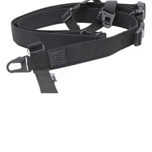 DEV´S TACTICAL & OUTDOOR Correa de Hombro Tactica, Correa de 3 Puntos, Correa con 3 Anclajes. - Negro - Ver 2