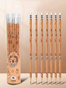 6支/12支/36支装水豚铅笔套装，高品质创意学生文具铅笔，绘画用品，颜色和款式随机（1盒=12支），送给家人、朋友、同事、办公室、学校、绘画、学生、马克笔、文具、学习用品、返校季的礼物 - 多色 - 查看 9