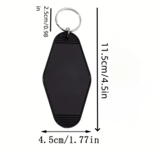 1 pièce Porte-clés de voiture vintage d'hôtel, étiquette de clé acrylique drôle, porte-clés, bijou, cadeau pour femmes et hommes, amis, accessoires de voiture scolaire, gothique mignon Y2K