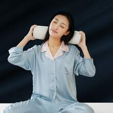 MAGIC SELECT Almohada Cervical Circular de Espuma Viscoelástica con Funda de Lavable