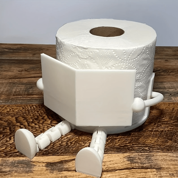 Portarrollo de papel higiénico divertido - Diseño práctico y artístico con junta móvil, apto para oficina, baño de casa o cualquier aseo