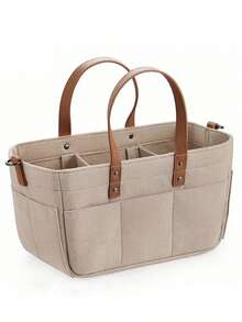 1pc Baby Nursery Storage Basket - Diaper Caddy Organizer, Stroller Hanging Bag, Nursery Essentials Organizer, Suitable For Diaper Station, Newborn Necessities, Baby Shower Gifts And Registry For Boys Or Girls - Multicolor - View 12