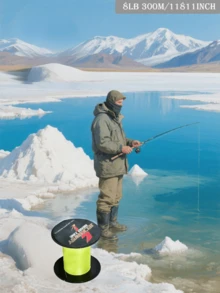 300米编织鱼线，4股，6-100磅，高强度，耐磨，适用于淡水和咸水钓鱼