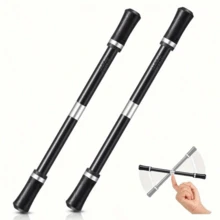 Bolígrafo giratorio estilizado de Samurái negro y Caballero blanco, diseño profesional, fácil para principiantes, bolígrafo giratorio para el extranjero, arte de dedos, alivio del estrés, regalo perfecto para Navidad, Halloween y cualquier ocasión - Multicolor - Ver 3