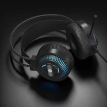 HP 8001電競級有線耳機發聲單元 超清語音降噪麥克風 遊戲專用 透氣蛋白皮耳罩 可調式頭樑 多平台相容 - 惠普8001[單USB接口] - 查看 4