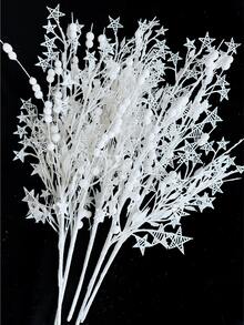 1/2/3pcs Artificial Sparkling Glitter Plant ,48cm Fake Tree Branch With Berry,Christmas Tree Decorations Ornament For Living Room And Bedroom , Wedding, Party, Home Decoration, Desk Stuffing.Thanksgiving Christmas Supplies, Home Decor,Table Decor,Outdoor And Indoor Christmas Decor,Room Decor Christmas Decorations