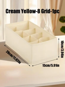 1/4 chiếc Hộp đựng tất và đồ lót, Hộp chia ngăn kéo có thể gấp gọn 6/7/8/24 ngăn, Giỏ chia ngăn tủ quần áo, Tiết kiệm không gian cho tủ quần áo tại nhà, Phụ kiện phòng ngủ, Đồ trang trí tủ quần áo, Đồ trang trí ngày lễ/Phòng/Nhà/Phòng ngủ, Hộp lưu trữ, Đồ lưu trữ tại nhà - Nhiều màu - Xem 13