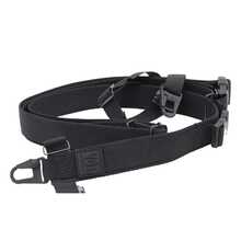 DEV´S TACTICAL & OUTDOOR Correa de Hombro Tactica, Correa de 3 Puntos, Correa con 3 Anclajes. - Negro - Ver 1