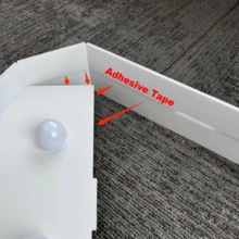 1 件 73 厘米/28.7 英寸 DIY 发光数字 KT 板，气球框架带冷白色 LED 灯，适用于派对、周年纪念、照相亭装饰（不含电池） - 白色 - 查看 9