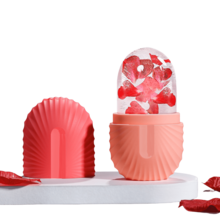 6pcs Beauty Tool Set: Ice Ball, Energy Ice Wave Ball, Perfume Refillable Bottle, Face Gua Sha Roller, Facial Cleansing Brush, Makeup Tool Storage Box - Multicolor - View 5