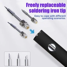 650mAh Mini Electric Soldering Iron Kit, Portable Smart Battery Pen Welding Tool, Personal DIY Tool - Standard 510 Thread, With Digital Voltage Display, Rechargeable Battery, USB-C Fast Charging, 3 Voltage Adjustable, Suitable For DIY Projects And Electronics Repair (Soldering Iron Tip Needs To Be Purchased Separately) - Multicolor - View 8