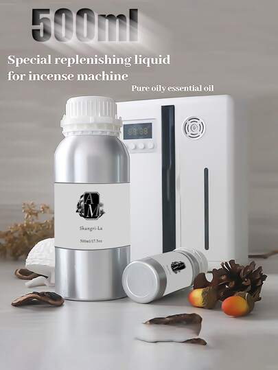 500ml Essential Oil Refill, Oil-Based Fragrance Supplement Liquid (Most Market Products Are Water-Based), Fragrance Oil Refill, 35% Fragrance Concentration (Most Market Products Are 10%-15%), Suitable For Fragrance Sheets, Fragrance Sachets, Aroma Diffusers, Aroma Lamps, Aroma Stones, Reed Diffusers, Aroma Expanders, Aroma Diffusers, Ultrasonic Aroma Diffusers, Candles, Candle Making