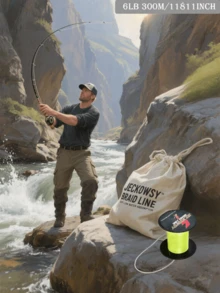 300米编织鱼线，4股，6-100磅，高强度，耐磨，适用于淡水和咸水钓鱼