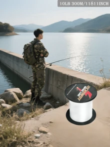 300米编织鱼线，4股，6-100磅，高强度，耐磨，适用于淡水和咸水钓鱼