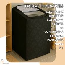 Electrolux Colormaq Consul Washing Machine Cover 12kg 13kg 14kg 15kg Size G - màu đen - Xem 3