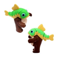 Tripi Tropi Tropa Tripa Juguete Articulado Italian Brainrot Meme - Marrón - Ver 1