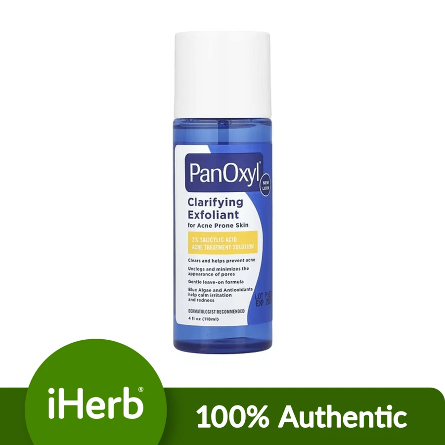 PanOxyl Clarifying Exfoliant, 2% Salicylic Acid, For Acne Prone Skin, 4 Fl Oz (118 Ml)