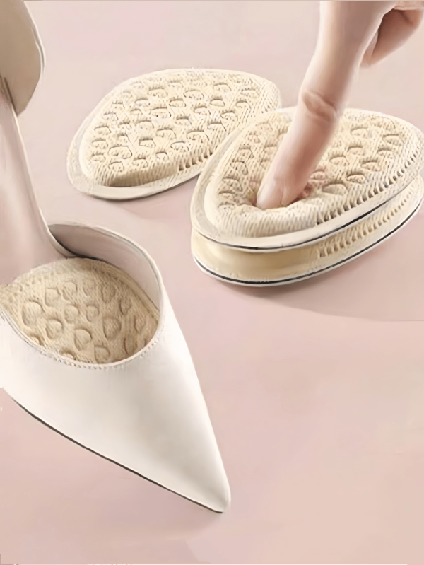 1 par de almohadillas de espuma para el antepié de tacones altos de verano, material antideslizante y absorción de sudor, cómodas plantillas, adecuadas para chicas