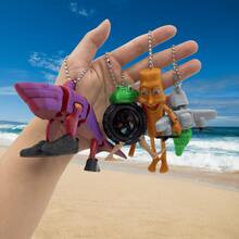 (Figura Criativa) Tralalero Tralala. Enfeites de Tubarão Meme Italiano - Coleção de Animais Fantásticos com Design Exclusivo (Banana, Elefante, Sapo Verde, Tubarão, Hipopótamo) - Escritório de Plástico Durável com Decoração de Mesa para Casa, Presente de Natal para Fãs TungTungTungSahur