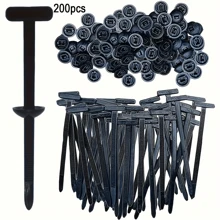 200/100/50/20pcs Nylon Universal Cable Tie Buckles, Buckle Cable Ties, Multi-Purpose Plastic Cable Tie Buckle Tools For Daily Car Repairs - Multicolor - View 2