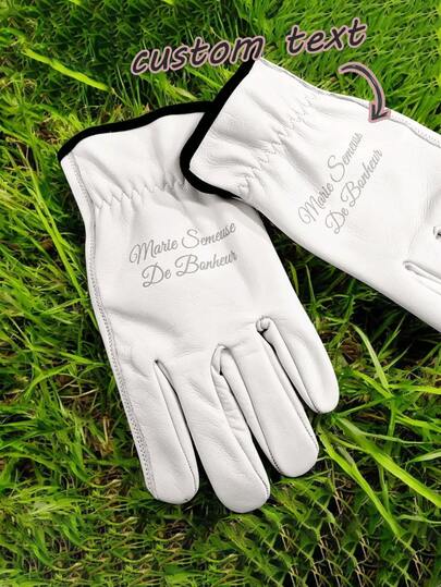 Personalized Name/Text Snowman Plush Winter Gloves - Christmas Hand Warmer With Fuzzy Cuff, Unisex, Cold Weather Gloves Suitable For Outdoor Activities, Parties And Gifts (Add Your Name)