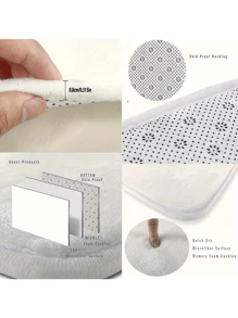 1 件创意个性化门垫，速干，室内/室外均可使用，适用于厨房、洗衣房、浴室和走廊 - 编织材质，轻便，可作脚垫、浴室垫 | 现代地毯 | 鞋垫，节日礼物，送给自己、朋友和家人。厨房地毯