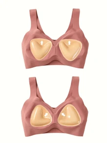 Double-Sided Adhesive Breast Pads, Push-Up And Lift-Up Design, Waterproof Adhesive Cups, Suitable For Bra Padding And Breast Enhancement Products (Women's Gifts | Christmas, Valentine's Day).