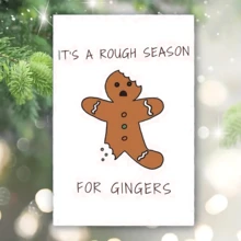 3pcWhimsical Ginger-Themed Christmas Card - Unique, Humorous, And Heartwarming Holiday Greeting For Husband, Wife, Mom, Son, Boyfriend, And Family - Perfect Gift Idea For Friends And Loved Ones - Multicolor - View 2